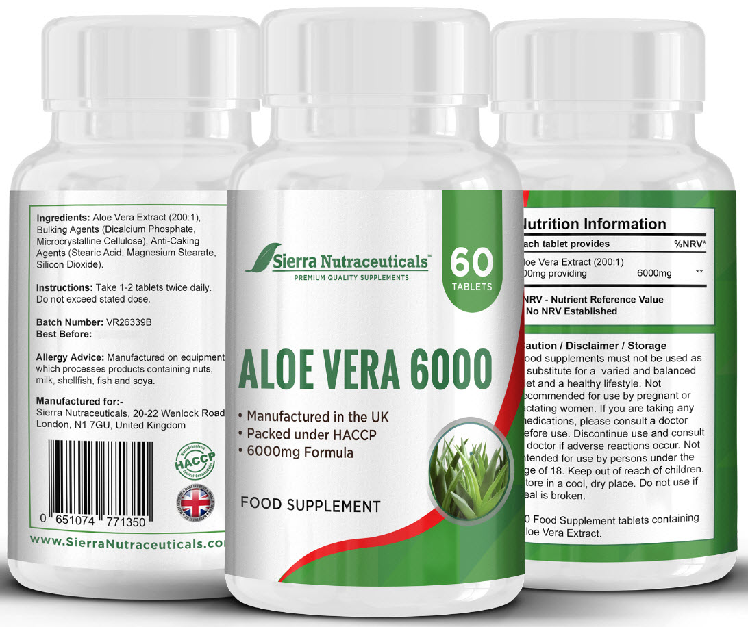 Pure All Natural Aloe Vera capsules.Support Blood Sugar Levels,Aid