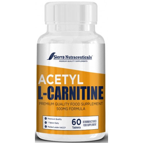 Pure Acetyl L-Carnitine - High Potency Acetyl L-Carnitine HCL (ALCAR) Supplement Pills To Support Energy, Brain Function & Fatty