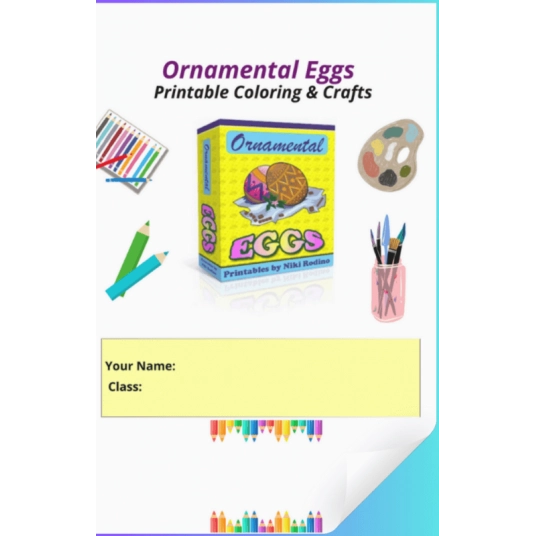 Ornamental Eggs Printable Coloring & Crafts