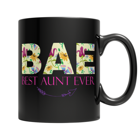 BAE Best Aunt Ever - Black Mug