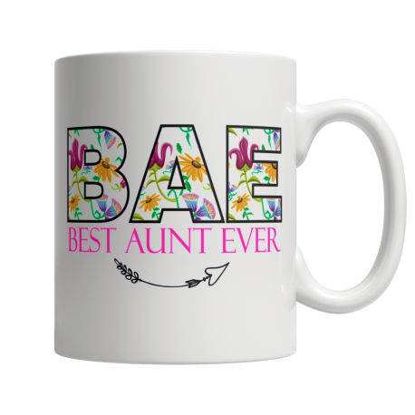BAE Best Aunt Ever - White Mug