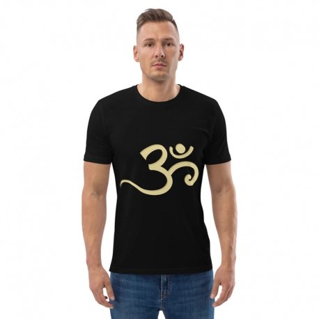 Organic cotton unisex t-shirt-Gold OM