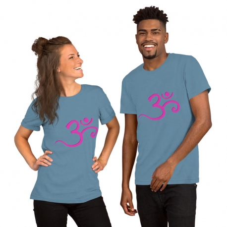 100% Cotton unisex T-Shirt-Pink OM