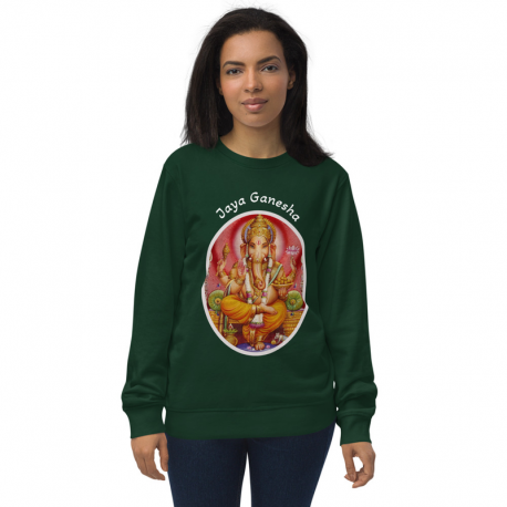 Organic sweatshirt unisex-Jaya Ganesha