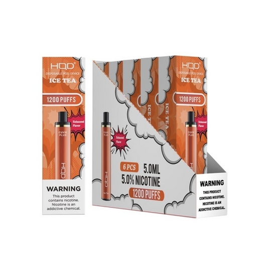 HQD Cuvie Plus Peach Ice Box of 6