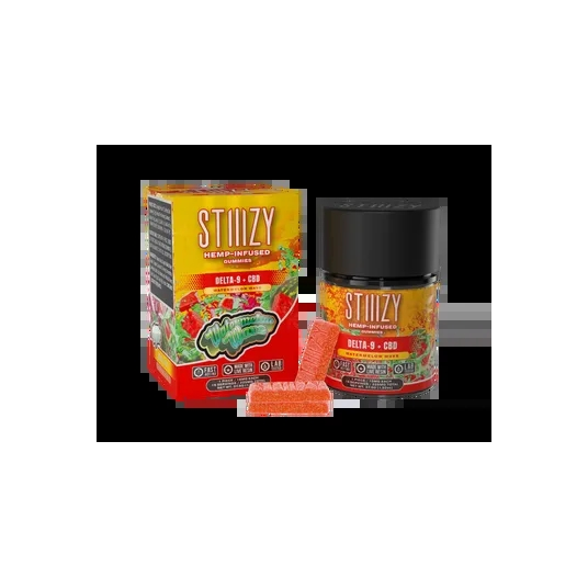 Stiiizy Delta 9 + CBD Gummies box of 10 jars 225MG