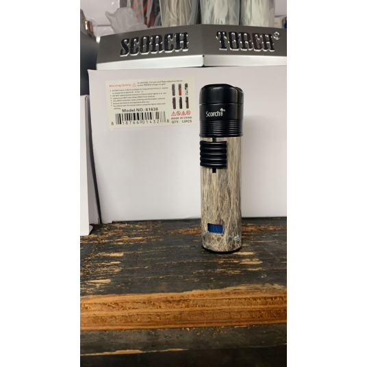 Scorch Triple Torch with a cigar punch assorted colors 12ct to328