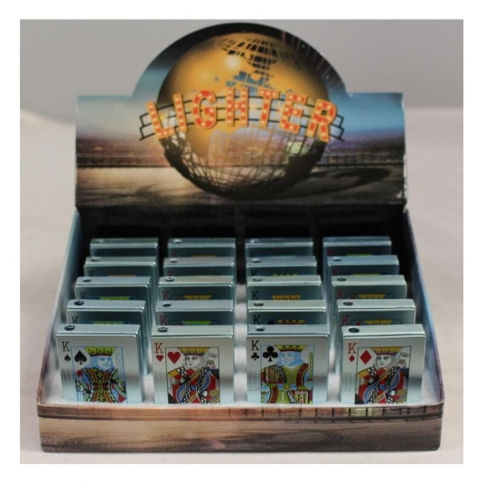 Single Flame Sliding Card Lighter 20ct