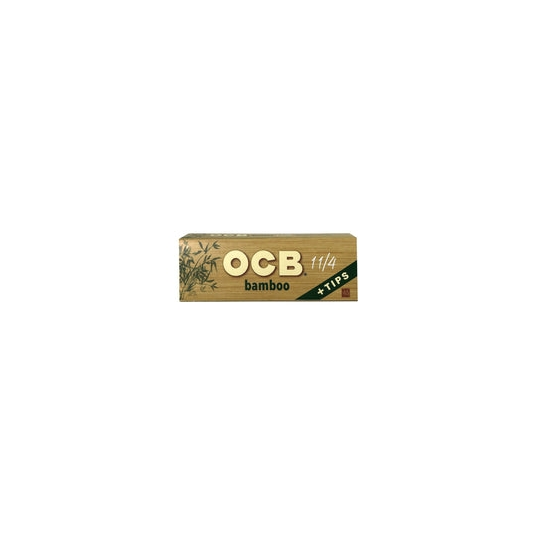 OCB Bamboo Rolling Papers + Tips [1-1/4