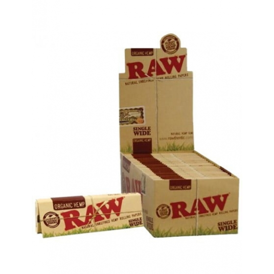 RAW Organic Hemp Rolling Papers [Single Wide] 50ct