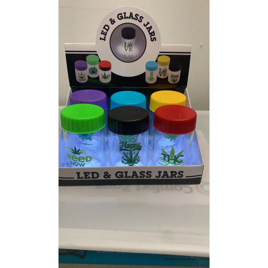 Jar glass led light