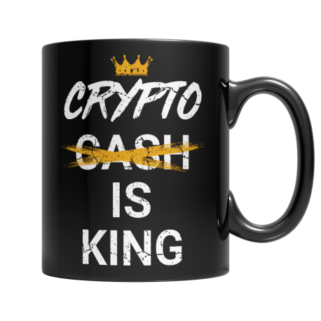 Crypto Is King - Black Mug