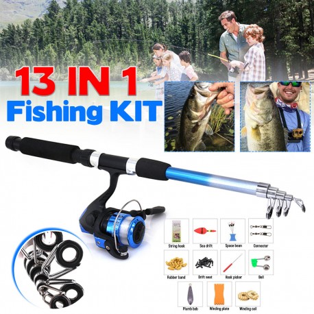 Telescopic Fishing Rod and Reel Combo Kit
