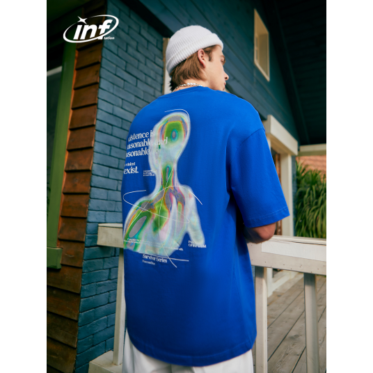 INFLATION Streetwear Hip Hop T-shirts Men Slogan