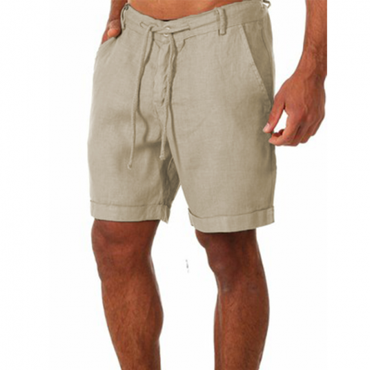 New Men's Cotton Linen shorts
