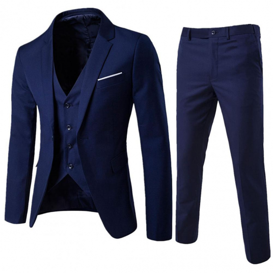 Stylish Set  Groom 3 piece Suit