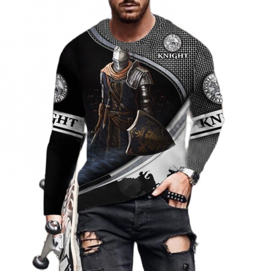 Knights Templar Men's T-shirts Streetwear