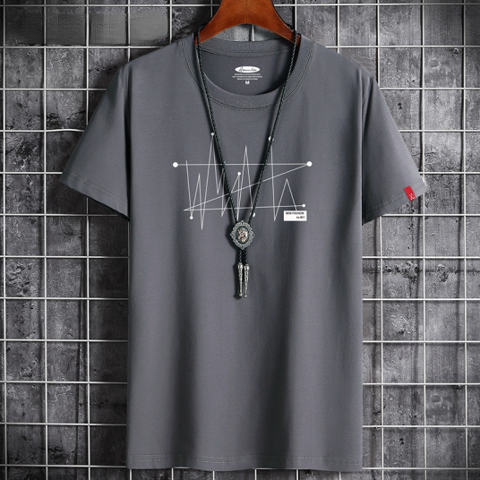 Manga S-6XL Oversize Men Loose Tee Tops 100% Cotton