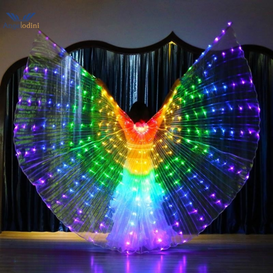 Luminous Butterfly Wing Stage Performance Belly Dancing