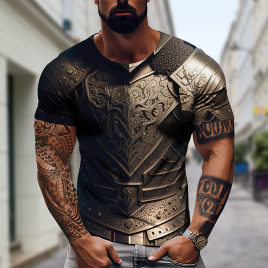 T-shirt For Men Short Sleeve Oversized Streetwear