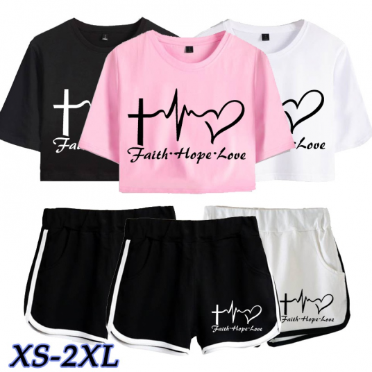 Young Ladies New Cotton Top and Shorts