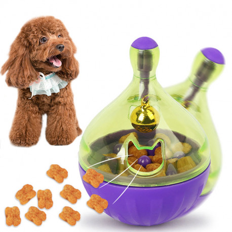 Interactive Rolling Dog Treat Toy