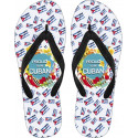 Proud to be Cuban Flip Flops