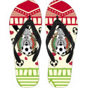 Love FMF Mexican Football Flip Flops