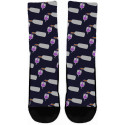 A Glass of Wine Blue Socks