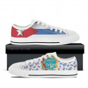 Proud to be Cuban White Low Tops