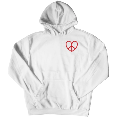 Unisex PEACE Hoodie with Heart