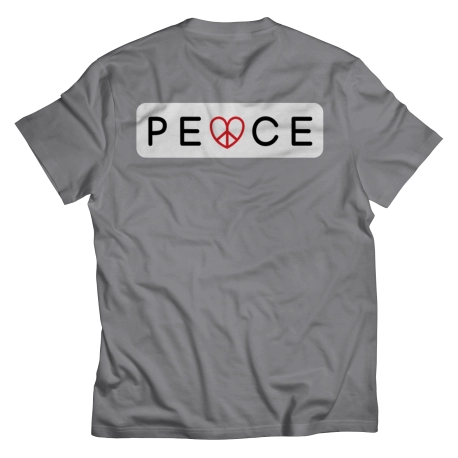 Youth PEACE Tee with logo (back)