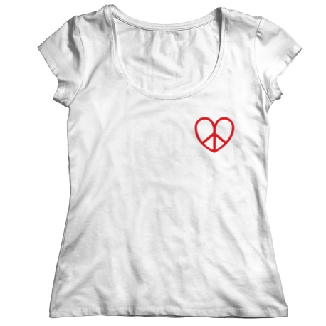 Ladies PEACE Heart Classic shirt