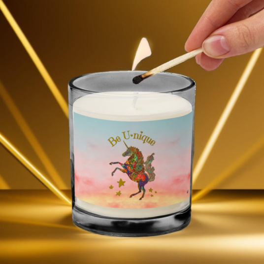 Be U-nique Unicorn - Glass Jar Soy Wax Candle