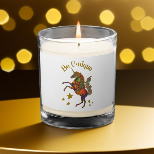 Be U-nique Unicorn - Glass Jar Soy Wax Candle