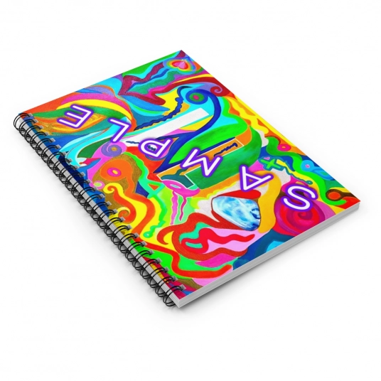 Your Reiki Art Soul Path Portrait - Spiral Notebook Ruled Lines