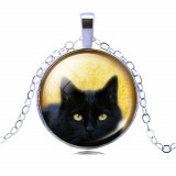 Black Cat  Vintage Necklace