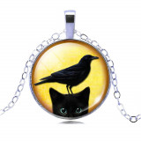 Black Cat  Vintage Necklace