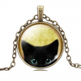 Black Cat  Vintage Necklace