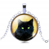 Black Cat  Vintage Necklace