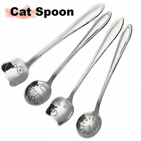Cat Spoon - Cartoon Character--Stainless Steel