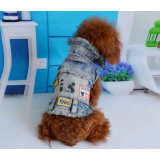 Denim Spring and Summer Cool Dog Jacket