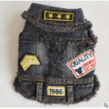 Denim Spring and Summer Cool Dog Jacket