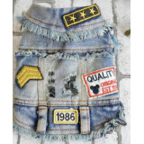 Denim Spring and Summer Cool Dog Jacket