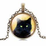 Black Cat  Vintage Necklace