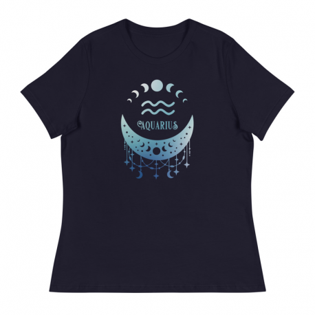 Zodiac Signs Celestial Aquarius T-Shirt