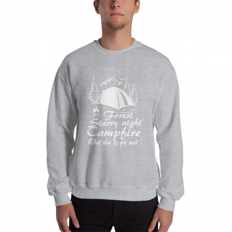 Starry Night - Camping - Unisex Sweatshirt