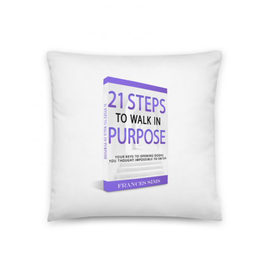 21 Step to Walk in Purpose Book Basic Pillow