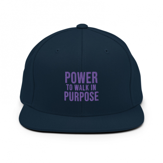 Power to Walk in Purpose Snapback Hat