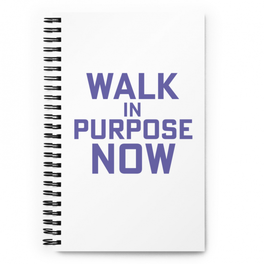 Walk in Purpose Now Spiral notebook